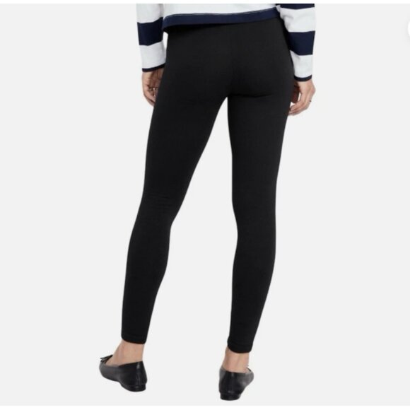 NEW Old Navy Blackjack Black High Waisted Fleece Lined Fashion Layering Legging - Picture 3 of 15